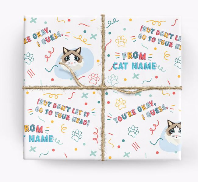 You're Okay: Personalized {breedCommonName} Wrapping Paper